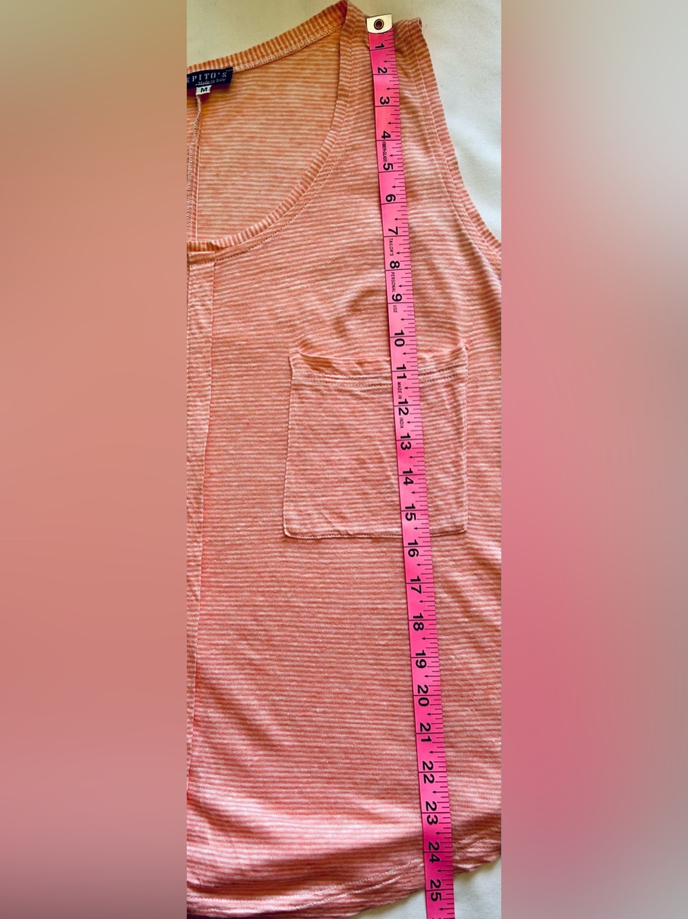 Pepito’s Positano - Made in Italy 100% Linen Tank - Oversized - Picture 12 of 12